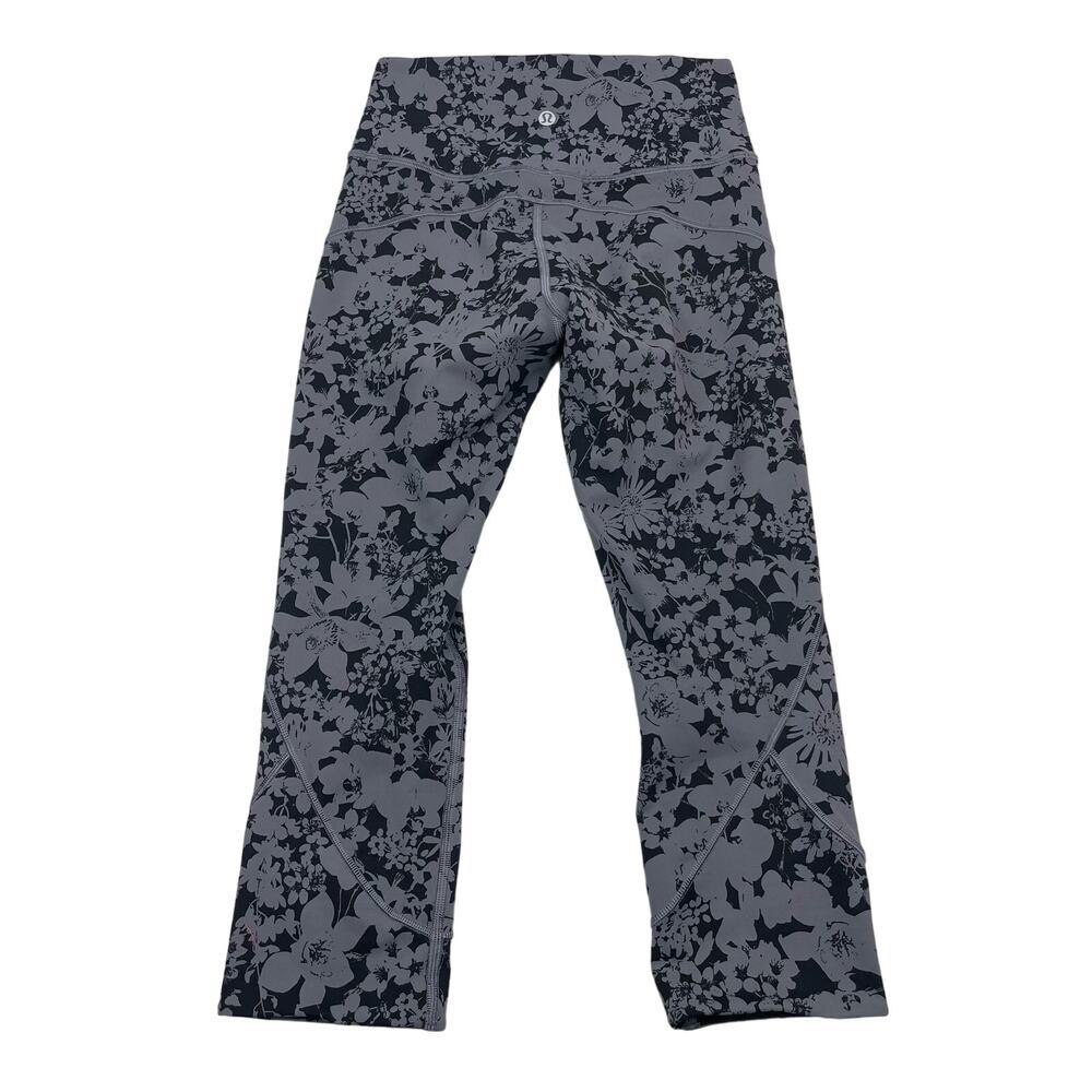 LULULEMON In Movement Crop Everlux Sz 4 Efflorescent Nebula Black - Picture 6 of 7